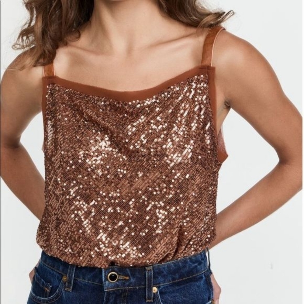 💘 Free people shimmer and shine bodysuit sequins